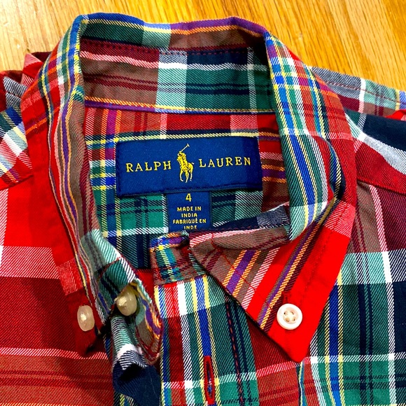 Ralph Lauren toddler button-down shirt size 4. - Picture 2 of 6